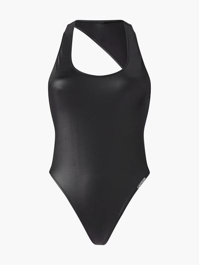 Calvin Klein Fürdőruha HU186462 | Calvin Klein Core Essentials Scoop Neck Női Fürdőruha Fekete